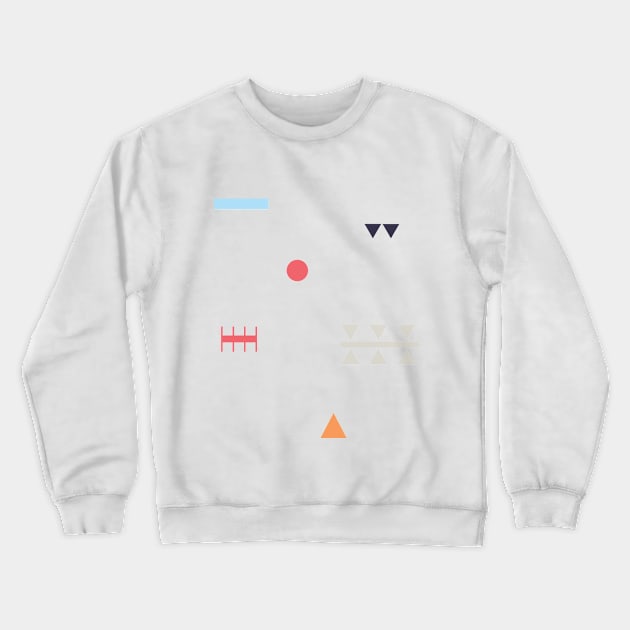 Fun minimal abstract Shapes Crewneck Sweatshirt by The Printable Studio